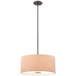 Kimono 3-Light Antique Dorian Bronze Pendant by George Kovacs