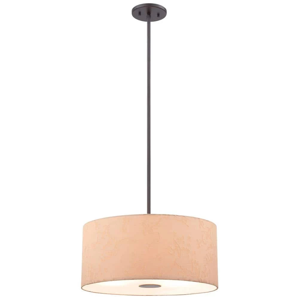 Kimono 3-Light Antique Dorian Bronze Pendant by George Kovacs 1 Kimono 3-Light Antique Dorian Bronze Pendant by George Kovacs