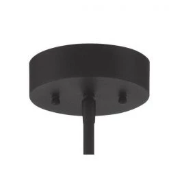 Midnight Gold 16-Watt Integrated LED Black Coal Cylinder Pendant with Etched White Glass Shade by George Kovacs -ETi Sales black coal george kovacs chandeliers p1519 707 l 4f 1000