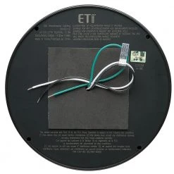 Shorebreaker 10 in. Black Round LED Outdoor Bulkhead Light Nautical Coastal Wall or Ceiling 800 Lumens 3000K Soft White by ETi -ETi Sales black eti bulkhead lights 50405112 fa 1000