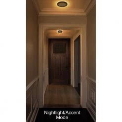 7.5 in. Black Round Color Selectable CCT LED Flush Mount with Night Light Feature Ceiling Light 800 Lumens by ETi -ETi Sales black eti flush mount lights 56568115 a0 1000