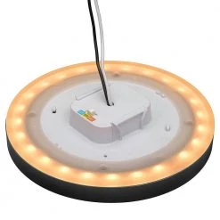 7.5 in. Black Round Color Selectable CCT LED Flush Mount with Night Light Feature Ceiling Light 800 Lumens by ETi -ETi Sales black eti flush mount lights 56568115 c3 1000