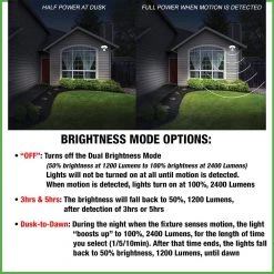 2-Head Bronze Motion Activated Outdoor Integrated LED Security Flood Light 1200 to 2400 Lumens Boost 3 CCT by ETi -ETi Sales bronze eti flood lights 51406111 a0 1000