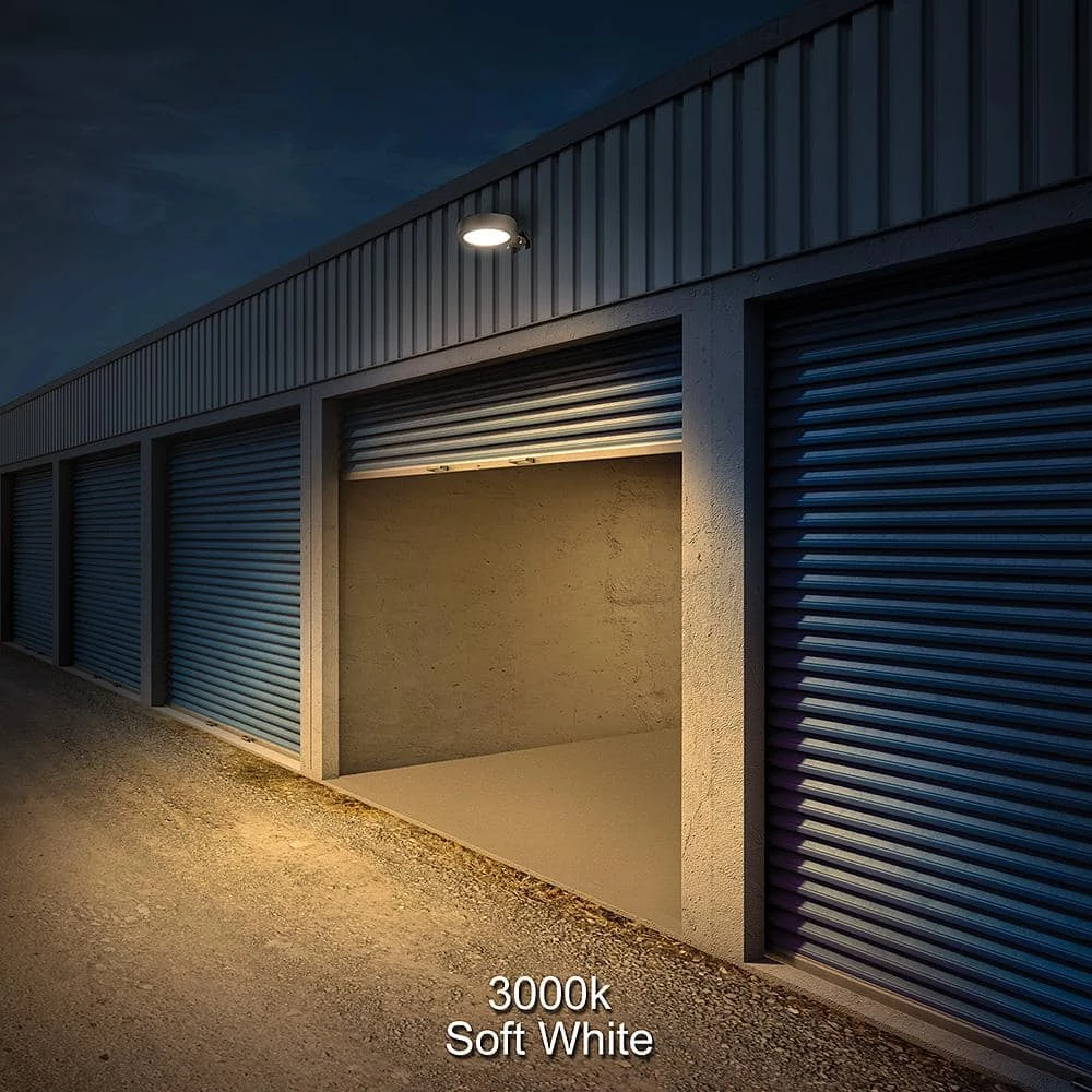 11 in. 100-Watt Equivalent Color Changing Integrated LED Bronze Outdoor Security Area Light Dusk-to-Dawn 3500 Lumens by ETi 8 11 in. 100-Watt Equivalent Color Changing Integrated LED Bronze Outdoor Security Area Light Dusk-to-Dawn 3500 Lumens by ETi - Image 8