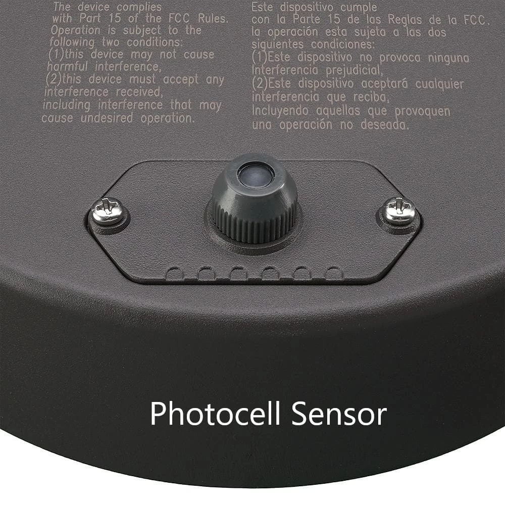 11 in. 100-Watt Equivalent Color Changing Integrated LED Bronze Outdoor Security Area Light Dusk-to-Dawn 3500 Lumens by ETi 6 11 in. 100-Watt Equivalent Color Changing Integrated LED Bronze Outdoor Security Area Light Dusk-to-Dawn 3500 Lumens by ETi - Image 6