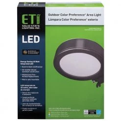 11 in. 100-Watt Equivalent Color Changing Integrated LED Bronze Outdoor Security Area Light Dusk-to-Dawn 3500 Lumens by ETi 23 11 in. 100-Watt Equivalent Color Changing Integrated LED Bronze Outdoor Security Area Light Dusk-to-Dawn 3500 Lumens by ETi -ETi Sales bronze eti parking lot lights 53301111 76 1000