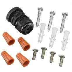 18 in. 400-Watt Equivalent Integrated LED Bronze Outdoor Wall Pack Light, 5000K Photocell Option 10,000 Lumens (4-Pack) by ETi -ETi Sales bronze eti wall pack lights 53303161 4pk 1f 1000