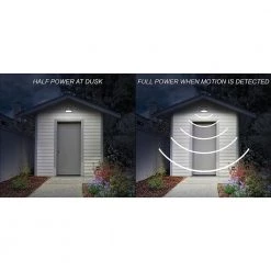 9 in. 150-Watt Equivalent Integrated LED Bronze Motion Sensor Wall Pack Light Dusk to Dawn Lumen Boost (4-Pack) by ETi -ETi Sales bronze eti wall pack lights 53901111 4pk a0 1000