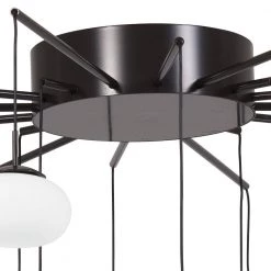 George's Web 33.5 in. 150-Watt Equivalence Bronze with Gold Dust Integrated LED Flush Mount by George Kovacs -ETi Sales bronze with gold dust george kovacs flush mount lights p8239 671 l 4f 1000