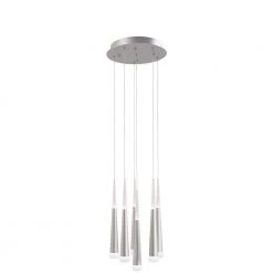 Gradual 100-Watt Equivalence Integrated LED Brushed Aluminum Pendant by George Kovacs