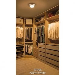 Spin Light 9 in. Brushed Nickel Color Selectable LED Flush Mount Ceiling Light 810 Lumens 11.5-Watt Dimmable (4-Pack) by ETi -ETi Sales brushed nickel eti flush mount lights 56558101 4pk c3 1000