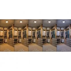 Spin Light 9 in. 11.5-Watts Brushed Nickel Color Changing 2700K to 5000K LED Flush Mount Ceiling Light Dimmable by ETi -ETi Sales brushed nickel eti flush mount lights 56558101 76 1000