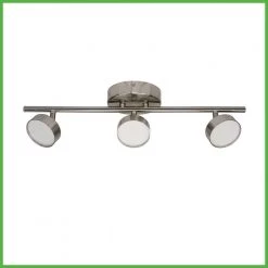 20 in. 3-Light Brushed Nickel Adjustable Color Temperature and Heads Integrated LED Fixed Track Lighting Kit (8-Pack) by ETi -ETi Sales brushed nickel eti track lighting kits 534011030 8pk 4f 1000