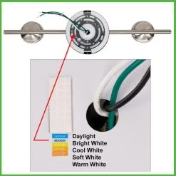 20 in. 3-Light Brushed Nickel Adjustable Color Temperature and Heads Integrated LED Fixed Track Lighting Kit (8-Pack) by ETi -ETi Sales brushed nickel eti track lighting kits 534011030 8pk 66 1000