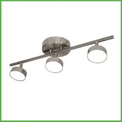 20 in. 3-Light Brushed Nickel Adjustable Color Temperature and Heads Integrated LED Fixed Track Lighting Kit (8-Pack) by ETi -ETi Sales brushed nickel eti track lighting kits 534011030 8pk c3 1000