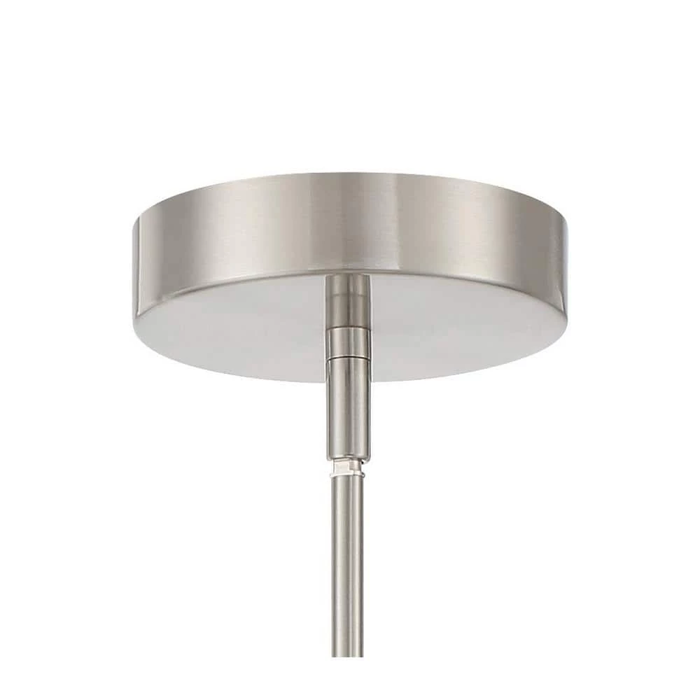 Double Take 200-Watt Equivalence Integrated LED Brushed Nickel Pendant with Clear Acrylic Panels by George Kovacs 3 Double Take 200-Watt Equivalence Integrated LED Brushed Nickel Pendant with Clear Acrylic Panels by George Kovacs - Image 3