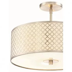 Dots 3-Light Brushed Nickel Semi-Flush Mount Light by George Kovacs -ETi Sales brushed nickel george kovacs flush mount lights p1267 084 4f 1000