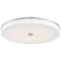 U.H.O 150-Watt Equivalent Brushed Nickel Integrated LED Flush Mount by George Kovacs