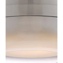 First Encounter 15 in. 1-Light Brushed Nickel LED Flush Mount with Etched White and Silver Gradient Outside Glass Shade by George Kovacs 8 First Encounter 15 in. 1-Light Brushed Nickel LED Flush Mount with Etched White and Silver Gradient Outside Glass Shade by George Kovacs -ETi Sales brushed nickel george kovacs flush mount lights p952 2 084 l 4f 1000