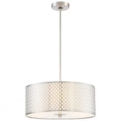 Dots 3-Light Brushed Nickel Pendant by George Kovacs