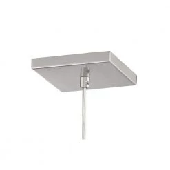 Putnam Place 35-Watt Integrated LED Brushed Nickel Square Mini Pendant with Clear Glass Cube Shade by George Kovacs -ETi Sales brushed nickel george kovacs pendant lights p1871 084 l 4f 1000