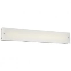 Button 38-Watt Brushed Nickel Integrated LED Bath Light by George Kovacs