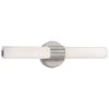 Saber II 20-Watt Brushed Nickel Integrated LED Bath Wall Light by George Kovacs