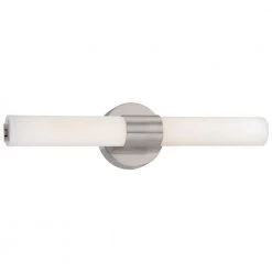 Saber II 20-Watt Brushed Nickel Integrated LED Bath Wall Light by George Kovacs