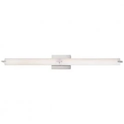 Tube 40-Watt Brushed Nickel Integrated LED Bath Light by George Kovacs