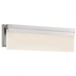 Skinny 28-Watt Brushed Nickel Integrated LED Bath Light by George Kovacs