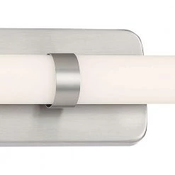 20 in. Brushed Nickel Integrated LED Vanity Light Bar by George Kovacs -ETi Sales brushed nickel george kovacs vanity lighting p574 084 l 4f 1000