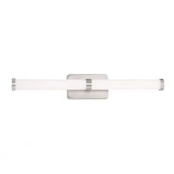 Brushed Nickel LED Vanity Light Bar by George Kovacs