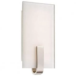 12-Watt Polished Nickel Integrated LED Wall Sconce by George Kovacs