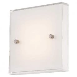 12-Watt Brushed Nickel Integrated LED Wall Sconce by George Kovacs