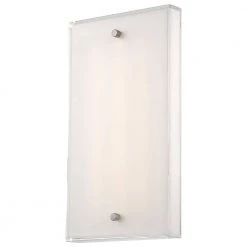 12-Watt Brushed Nickel Integrated LED Wall Sconce by George Kovacs
