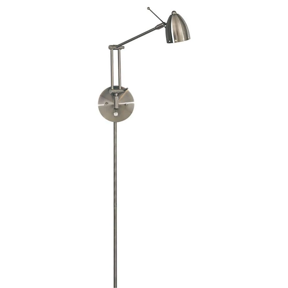 George's Reading Room 1-Light Brushed Nickel Task Wall Sconce by George Kovacs 1 George's Reading Room 1-Light Brushed Nickel Task Wall Sconce by George Kovacs