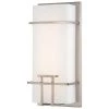 20-Watt Brushed Nickel Integrated LED Wall Sconce by George Kovacs