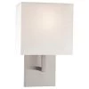1-Light Brushed Nickel Wall Sconce by George Kovacs