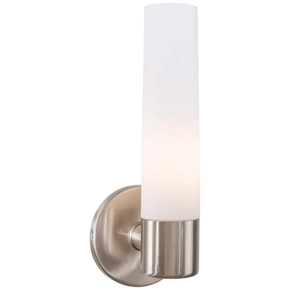 Saber 1-Light Brushed Nickel Wall Sconce by George Kovacs 1 Saber 1-Light Brushed Nickel Wall Sconce by George Kovacs