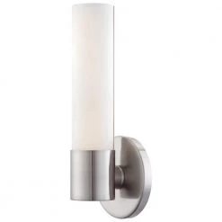 Saber II 10-Watt Brushed Nickel Integrated LED Wall Sconce by George Kovacs