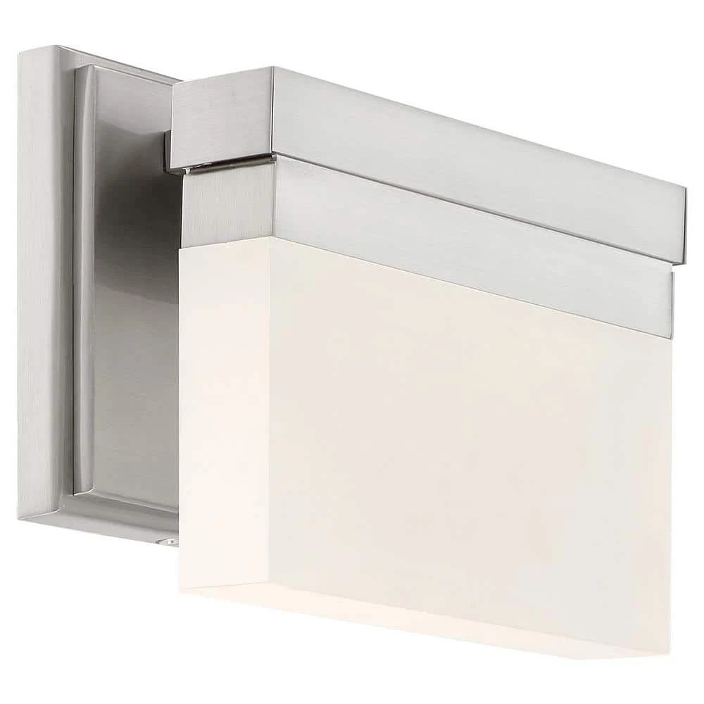 Skinny 11-Watt Brushed Nickel Integrated LED Bath Light by George Kovacs 1 Skinny 11-Watt Brushed Nickel Integrated LED Bath Light by George Kovacs