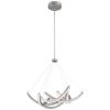 Swing Time 100-Watt Equivalence Brushed Silver Integrated LED Pendant by George Kovacs