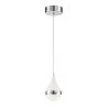 Moonshot 75-Watt Equivalence Integrated LED Chrome Mini Pendant with Sand Crystal Shade by George Kovacs