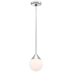 Simple 1-Light Chrome Pendant by George Kovacs