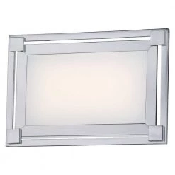 Framed 18-Watt Chrome Integrated LED Bath Light by George Kovacs