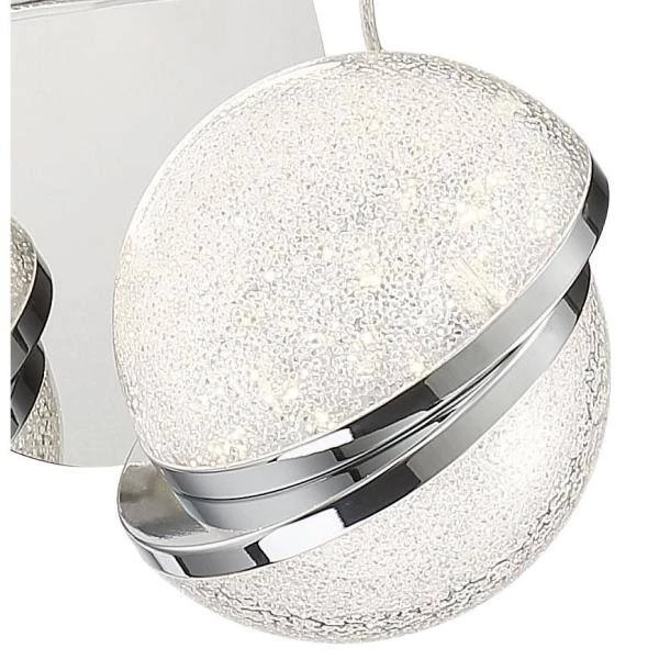 Silver Slice 4.5 in. Chrome LED Sconce with Crystal Shade by George Kovacs 2 Silver Slice 4.5 in. Chrome LED Sconce with Crystal Shade by George Kovacs - Image 2