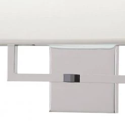 Chrome LED Sconce with White Fabric Shade by George Kovacs 5 Chrome LED Sconce with White Fabric Shade by George Kovacs -ETi Sales chrome george kovacs vanity lighting p472 077 l 4f 1000