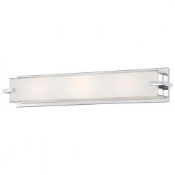 Cubism 40-Watt Chrome Integrated LED Bath Light by George Kovacs