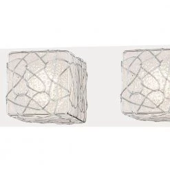 Livewire 27.56 in. 4-Lights Chrome LED Vanity Light Bar with Hand Crafted Clear Square Acrylic Shades by George Kovacs 8 Livewire 27.56 in. 4-Lights Chrome LED Vanity Light Bar with Hand Crafted Clear Square Acrylic Shades by George Kovacs -ETi Sales chrome george kovacs vanity lighting p5294 077 l 4f 1000