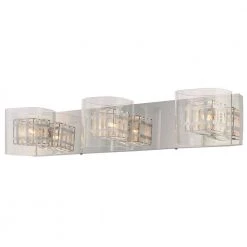 Jewel Box 3-Light Chrome Bath Light by George Kovacs
